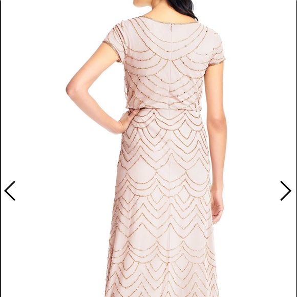 Adrianna Pappell beaded blouson dress - Picture 4 of 5